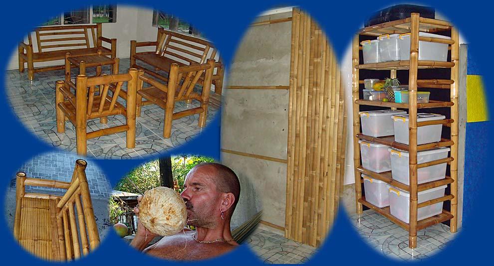 Möbel und Bambus gegen die Ficher hier behandlen und lackieren