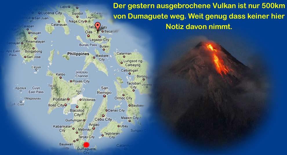 Vulkanausbruch des Mayon 14. Dez. 09